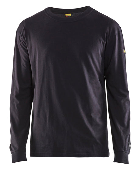 T-shirt Lange Mouwen Vlamvertragend Inherent 3483 - Marineblauw
