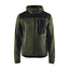 Gebreid Vest 4930 - Army groen/Zwart