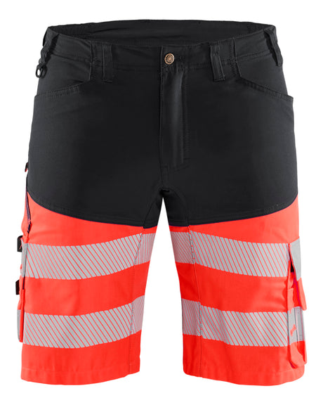 Korte Broek High-Visibility 1541 - Zwart/High Vis Rood