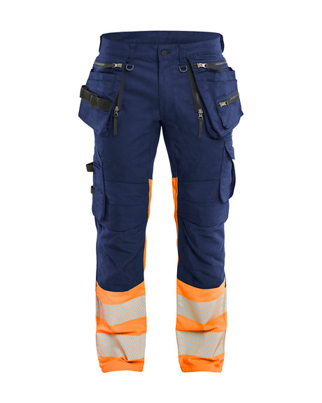 Werkbroek High-Visibility 1130 - Marineblauw/Oranje