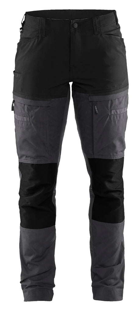 Service Werkbroek Stretch Dames 7166 - Medium grijs/Zwart