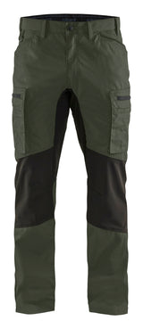 Service werkbroek stretch 1459 - Army groen/Zwart