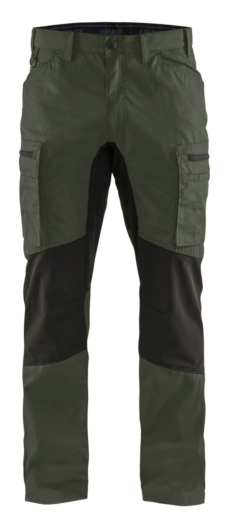 Service werkbroek stretch 1459 - Army groen/Zwart