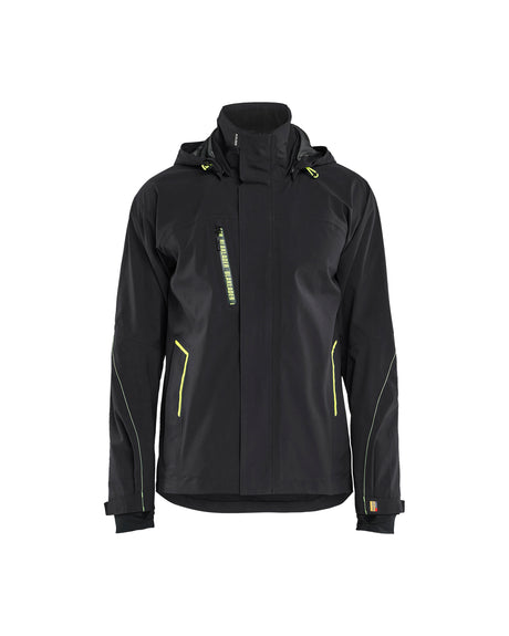 Shell Jack Stretch 4483 - Zwart/High Vis Geel