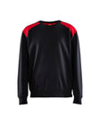 Sweatshirt 3580 - Zwart/Rood