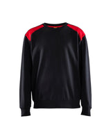 Sweatshirt 3580 - Zwart/Rood