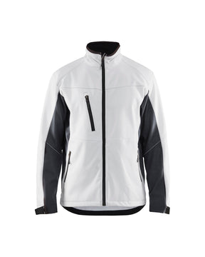 Softshell Jack 4950 - Wit/Donkergrijs