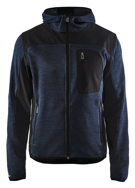 Gebreid Vest 4930 - Donker marineblauw/Zwart