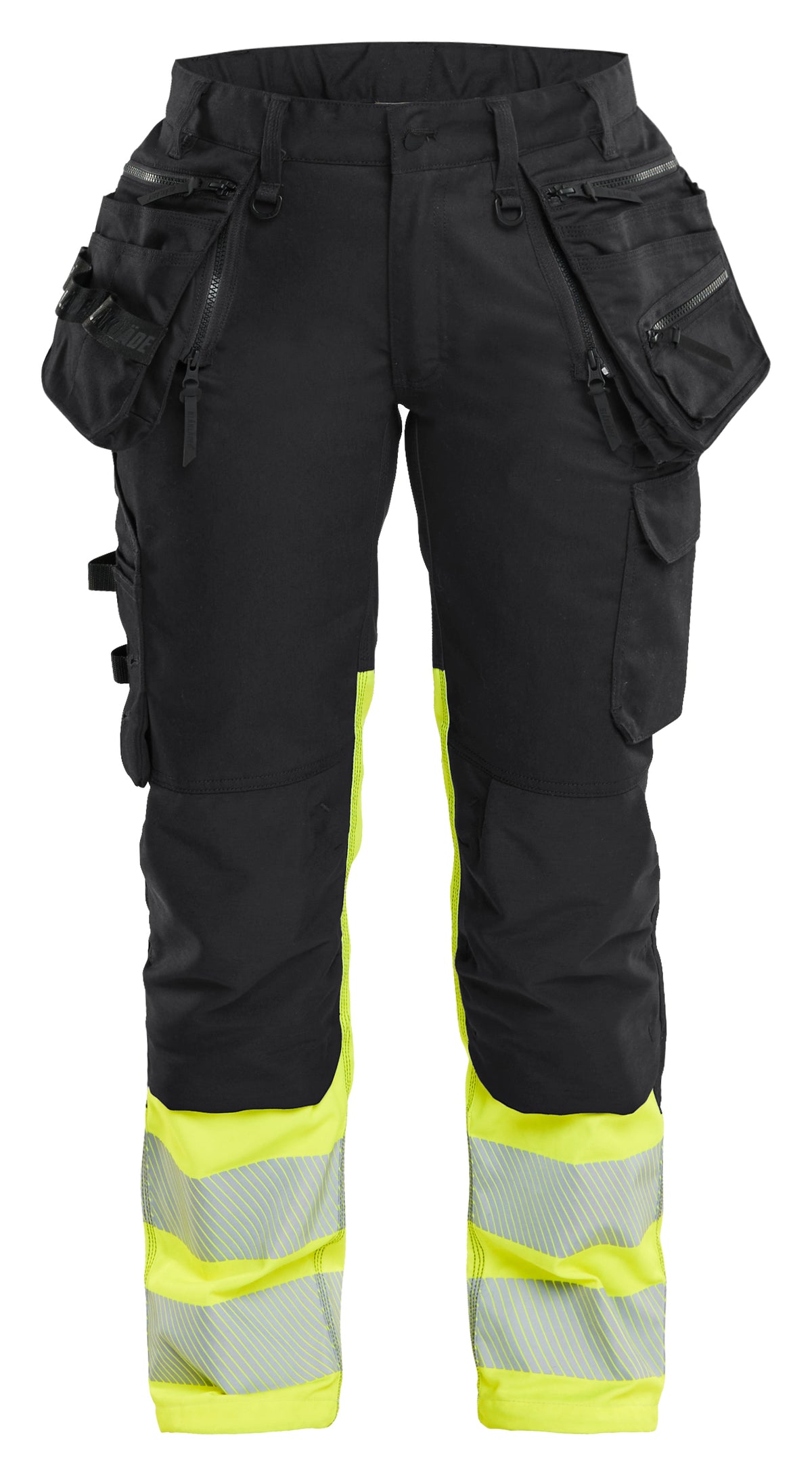 High-Visibility Werkbroek Dames 7030 - Zwart/High Vis Geel