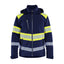 High-Visibility Softshell Jack 4489 - Marine/High Vis Geel