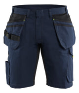 Service short 1494 - Donker marineblauw/High Vis Geel