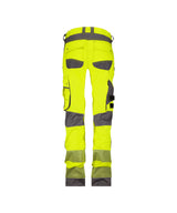 High-Visibility Broek Aruba Dames - Fluogeel/Cementgrijs
