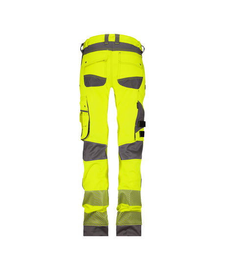 High-Visibility Broek Aruba Dames - Fluogeel/Cementgrijs