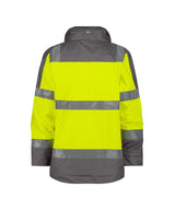 High-Visibility Parka Atlantis - Fluogeel/Cementgrijs