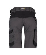 Werkshort Axis Dames - Antracietgrijs/Zwart