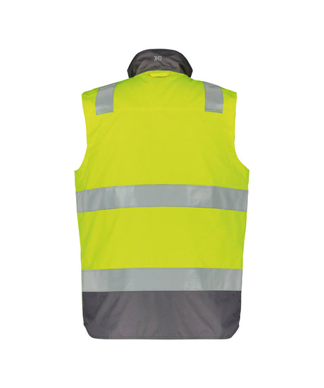 High-Visibility Bodywarmer Bilbao - Fluogeel/Cementgrijs
