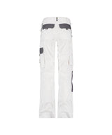 Werkbroek Boston Dames - Wit/Cementgrijs
