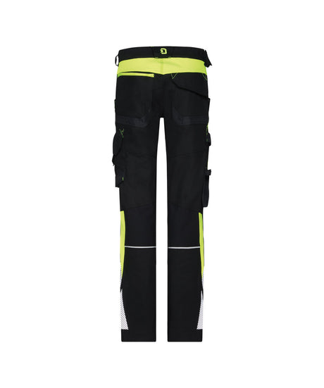 Werkbroek Canton Dames - Zwart/Fluogeel