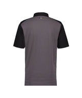 Poloshirt Cesar - Cementgrijs/Zwart