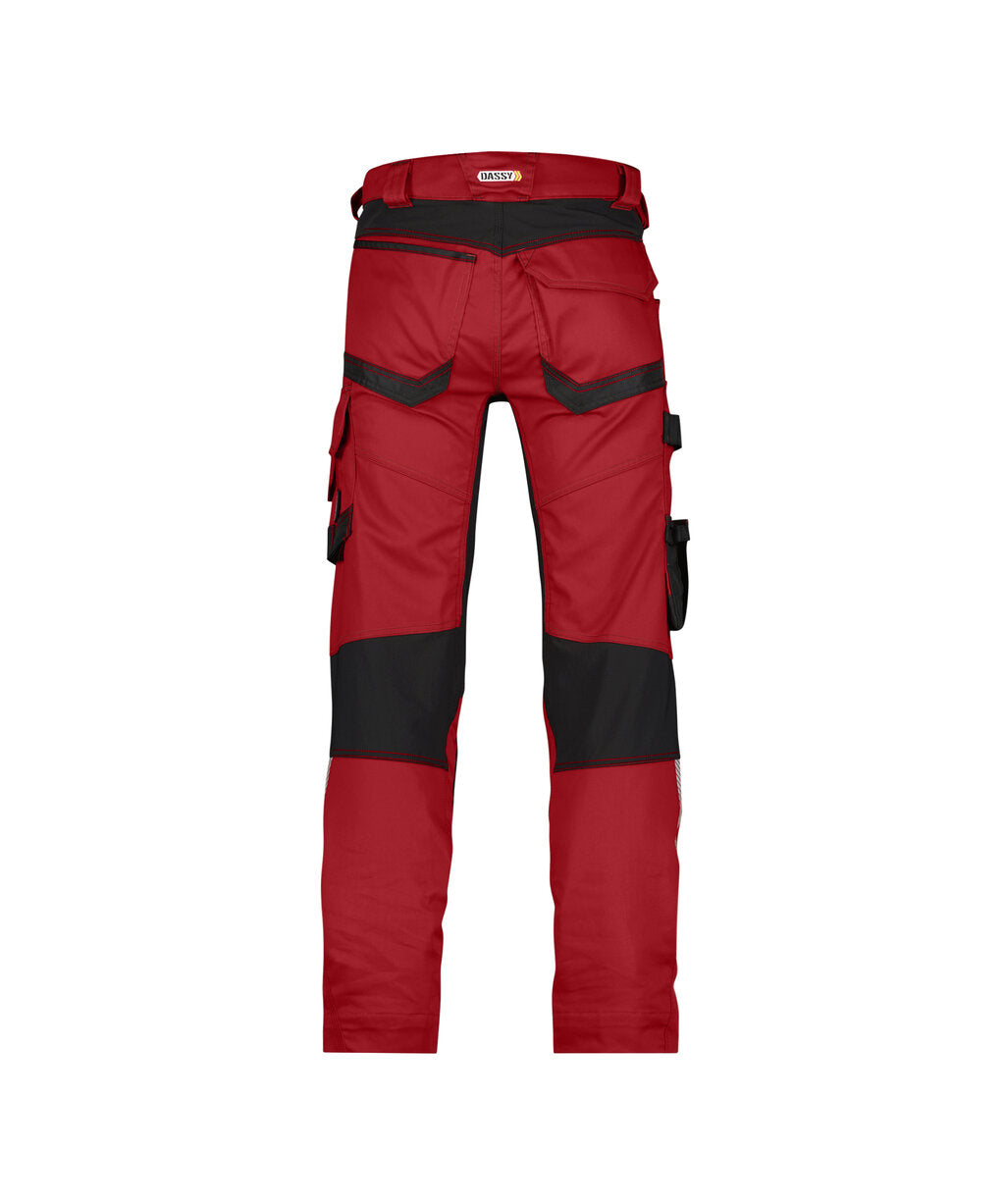Werkbroek Dynax - Rood/Zwart