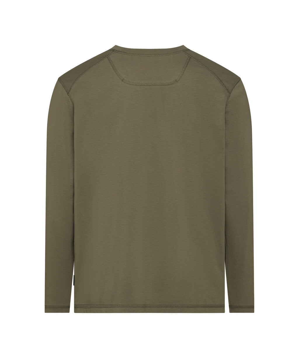 T-shirt met lange mouwen Fund - Kakigroen