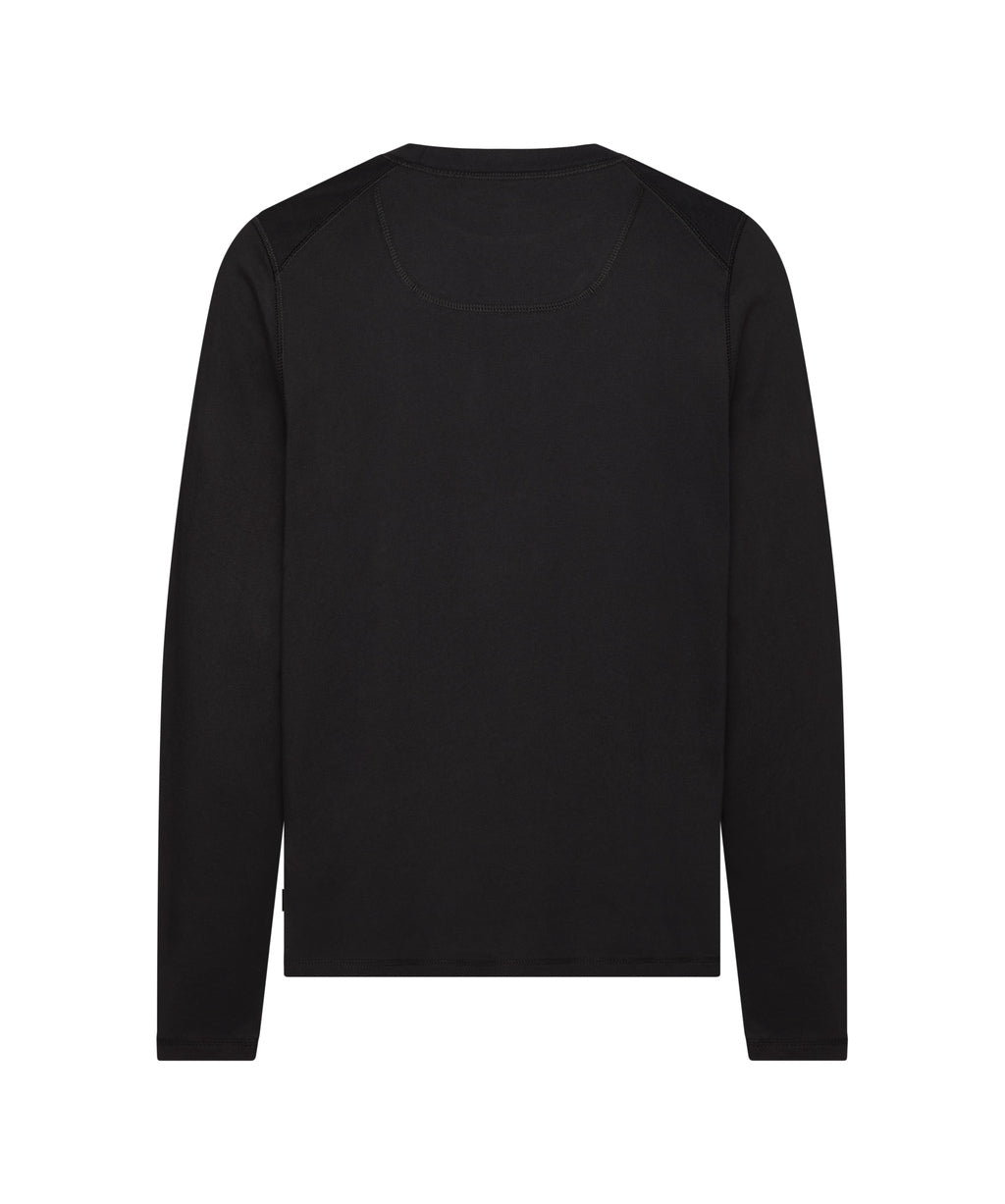 T-shirt Lange Mouwen Fund Dames - Zwart