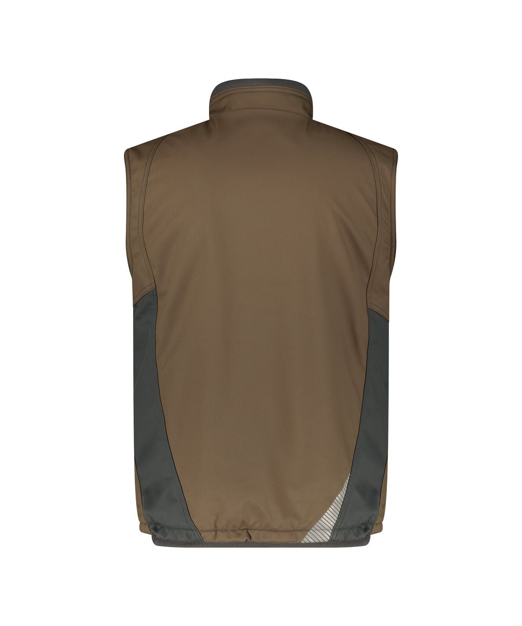 Softshell bodywarmer Fusion Next - Leembruin/Antracietgrijs