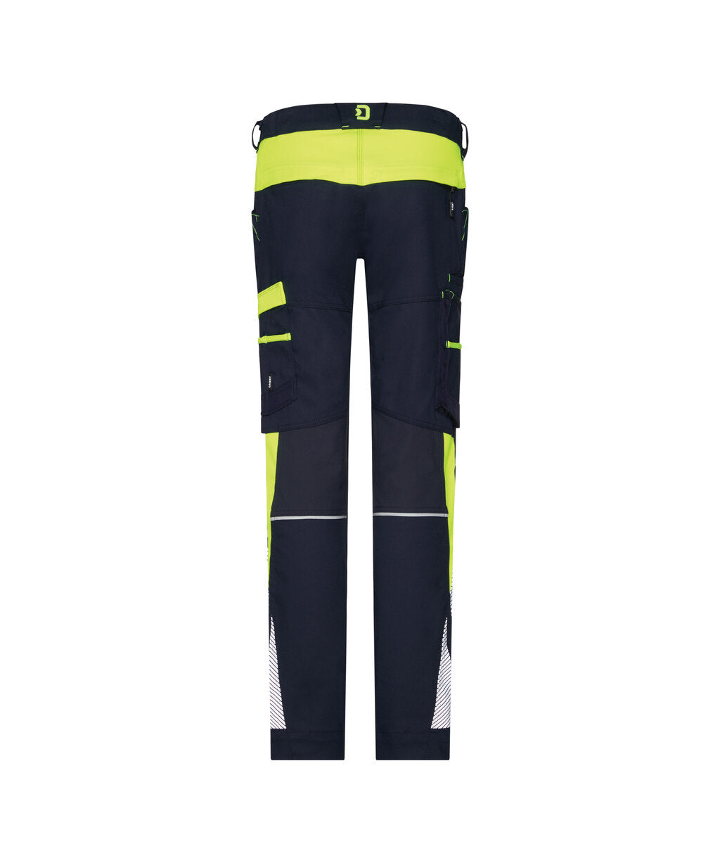 Werkbroek Hong Kong Dames - Nachtblauw/Fluogeel