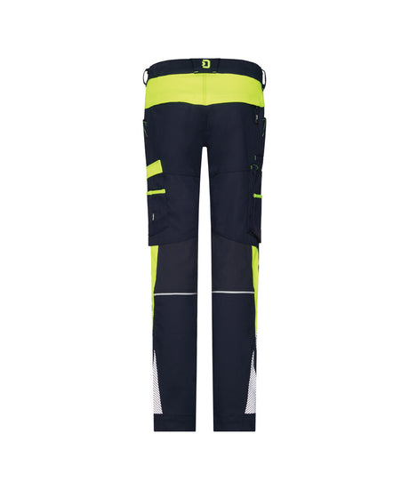Werkbroek Hong Kong Dames - Nachtblauw/Fluogeel