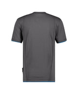 T-shirt Kinetic - Antracietgrijs/Azuurblauw