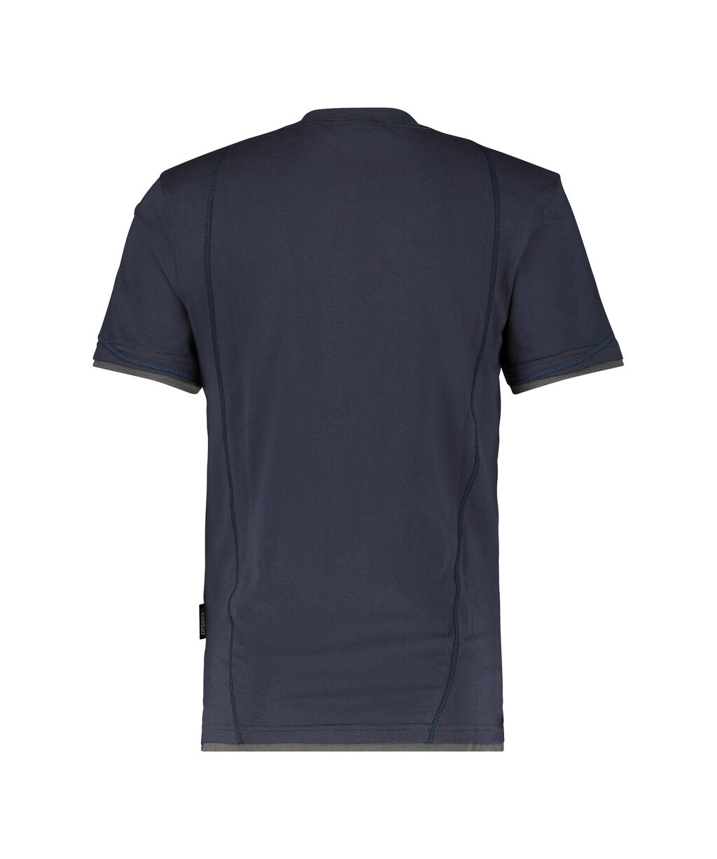 T-shirt Kinetic - Nachtblauw/Antracietgrijs