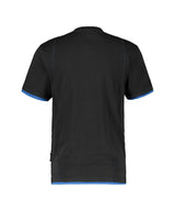 T-shirt Kinetic - Zwart/Azuurblauw