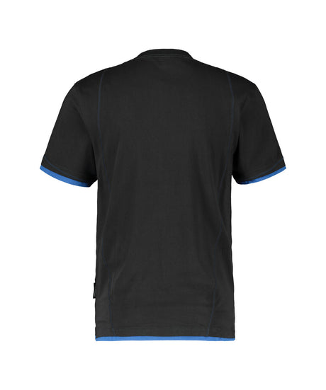 T-shirt Kinetic - Zwart/Azuurblauw