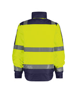 High-Visibility Winterjas Lima - Fluogeel/Marineblauw