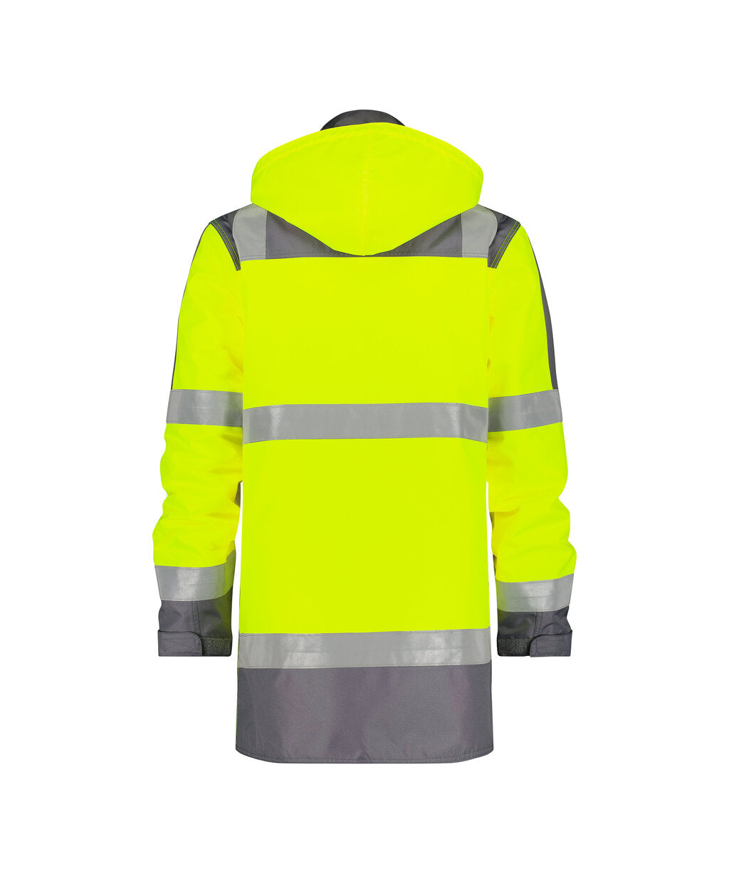High-Visibility Parka Limasol - Fluogeel/Cementgrijs