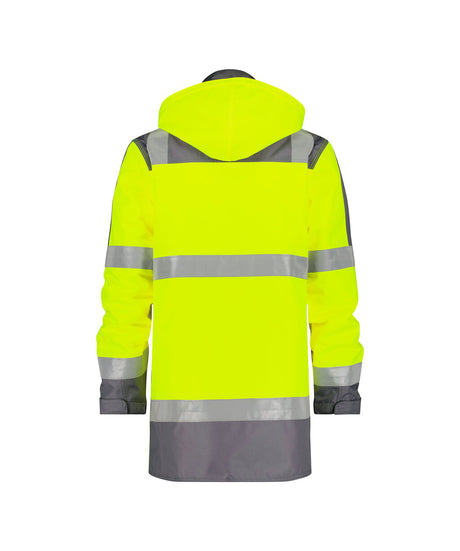 High-Visibility Parka Limasol - Fluogeel/Cementgrijs