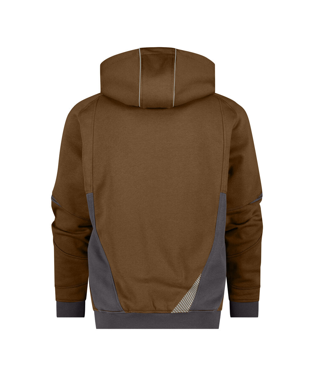 Hoodie Lunax - Leembruin/Antracietgrijs