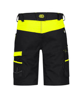 Werkshort Manilla - Zwart/Fluogeel