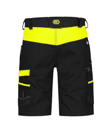 Werkshort Manilla - Zwart/Fluogeel