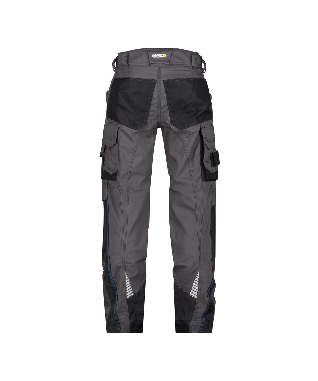 Werkbroek met kniezakken Nova - Antracietgrijs/Zwart