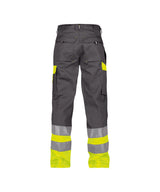 High-Visibility Werkbroek Omaha - Cementgrijs/Fluogeel