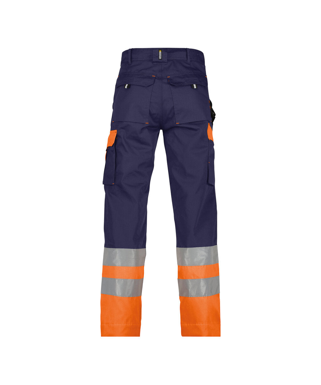 High-Visibility Werkbroek Omaha - Marineblauw/Fluo-Oranje