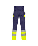 High-Visibility Werkbroek Omaha - Marineblauw/Fluogeel
