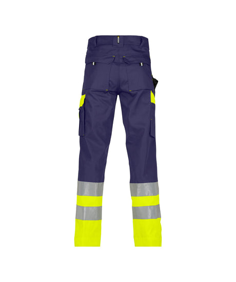 High-Visibility Werkbroek Omaha - Marineblauw/Fluogeel