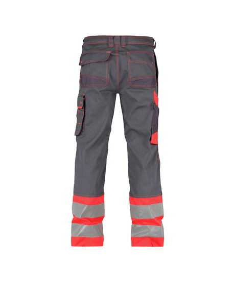 High-Visibility Werkbroek Phoenix - Cementgrijs/Fluorood