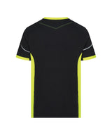 T-shirt Tampico - Zwart/Fluogeel