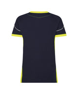T-shirt Tampico Dames - Nachtblauw/Fluogeel