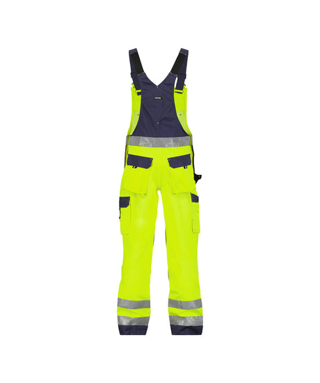 High-Visibility Bretelbroek Toulouse - Fluogeel/Marineblauw