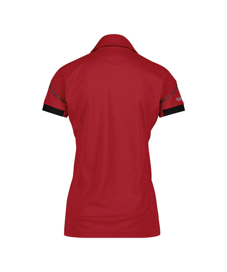 Poloshirt Traxion Dames - Rood/Zwart