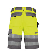 High-Visibility Short Venna - Cementgrijs/Fluogeel